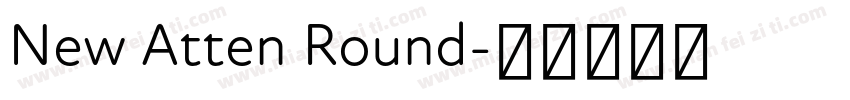 New Atten Round字体转换